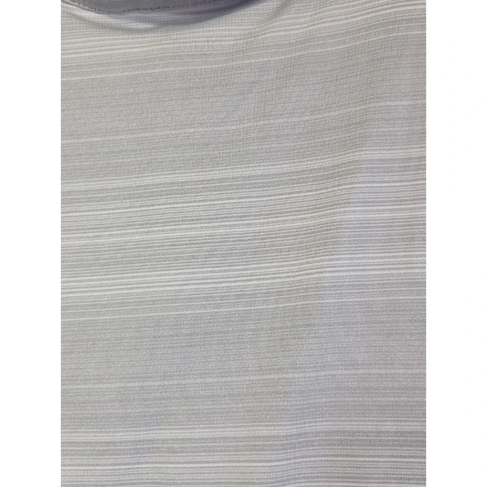 Columbia Golf Polo Shirt Men's XXL Gray Striped Performance Short Sleeve